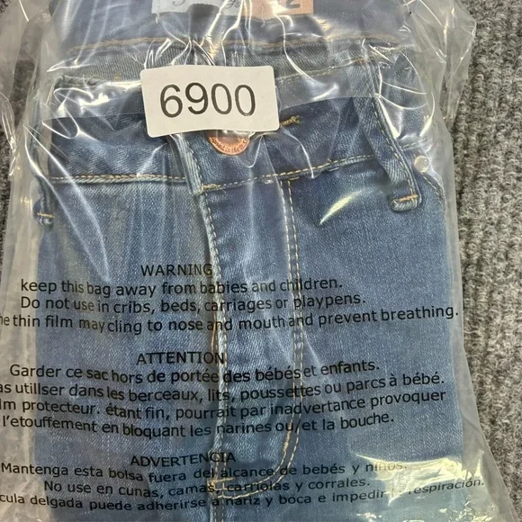 Royalty For Me Womens Jeans Size 12 Blue Denim Frayed Hem Classic Mid Rise - Picture 11 of 11